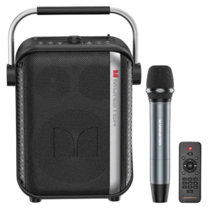 monster traveler mini portable bluetooth speaker black [m184bk]