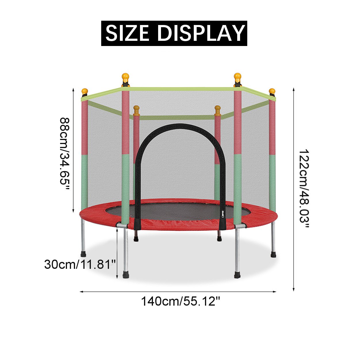 kids trampoline with protection net 4ft kids trampoline with protection net 4ft